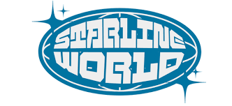starline world co sticker black and white